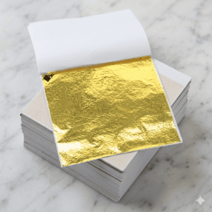 Laminas de papel oro