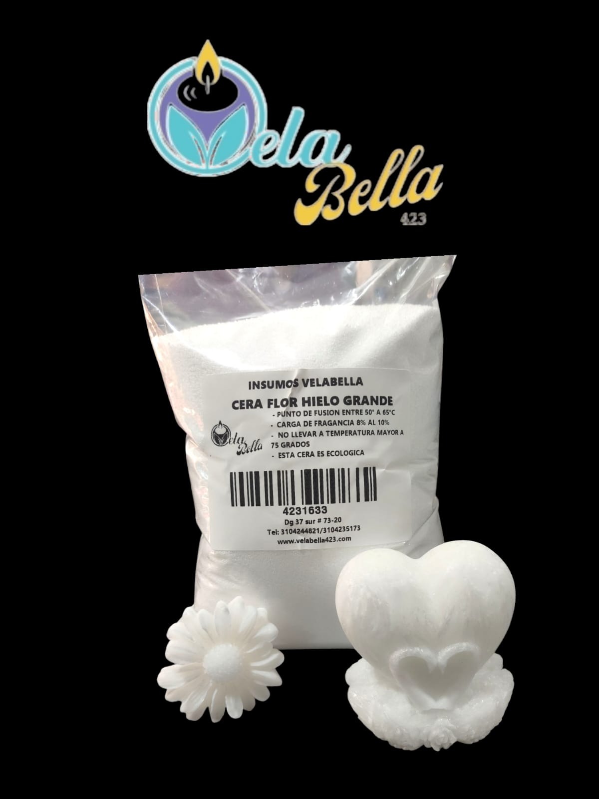 Cera flor de hielo grande por kilo